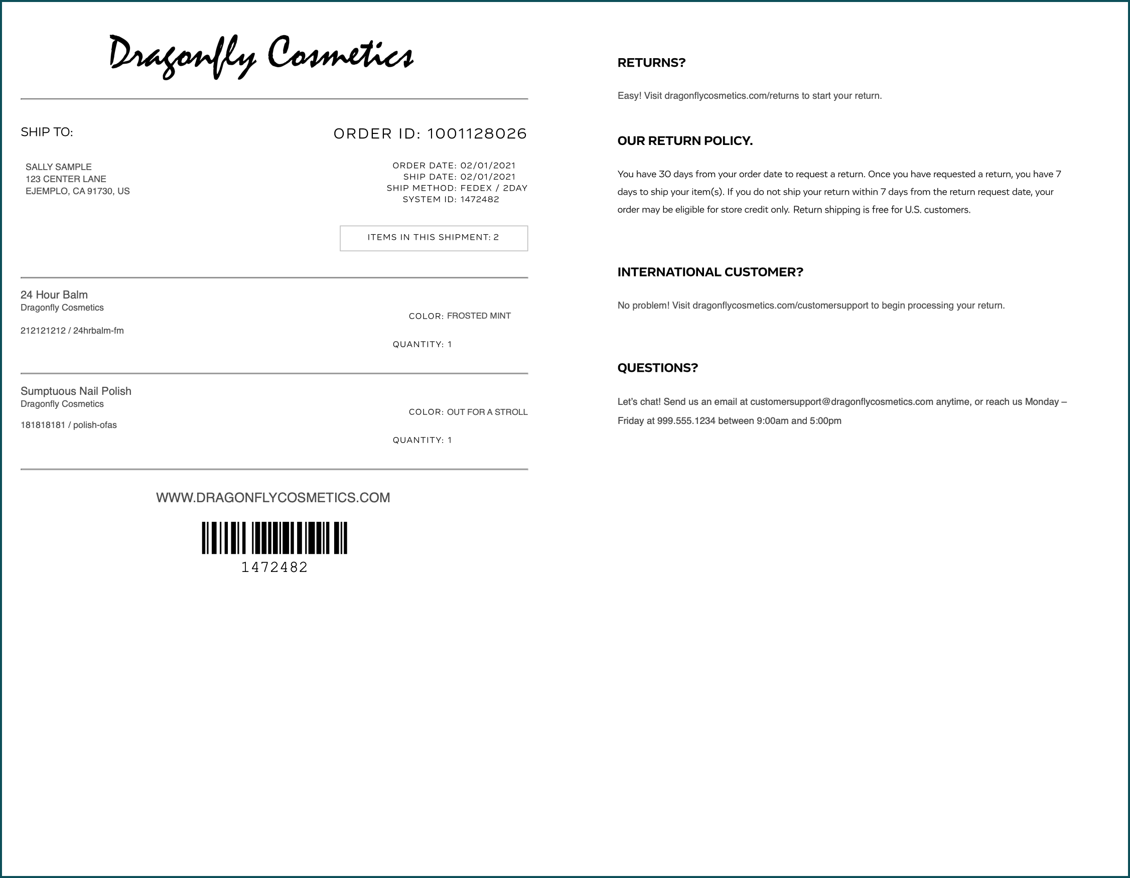 Packing Slip Requirements MasonHub